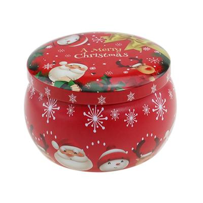 China Recyclable Christmas Candle Making Tin Jar Bulk Candle Tin DIY Candle Box For Storage for sale