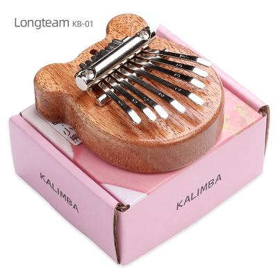 China protable wooden 8 inch trasparent crystal piano KB-01 toy kalimba mini keys kalimba musical instruments gift for sale