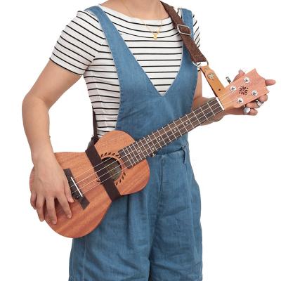 China GUITAR cotton and canvas ukulele without strapbutton, Hawaii 4 strings guitar strap, belt for ukuleles for sale