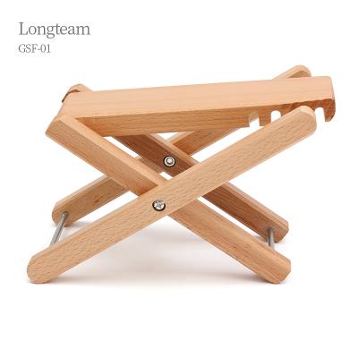 China Adjustable GUITAR Stool Beech Wood Guitar Foot Rest Stand for Classical Guitar for sale