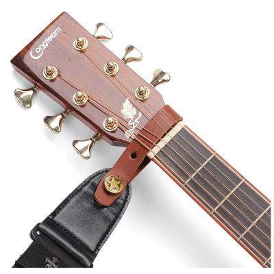 China GUITAR Leather Guitar Accessory Acoustic and Electric Guitar Strap Button Tie-Down Headstock Adapter Locks for sale