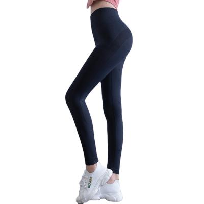 China High stretch fabric 2021 autumn/new proof royal blue squat butt winter pantyhose lifting seamless hip lifting running pantyhose for sale