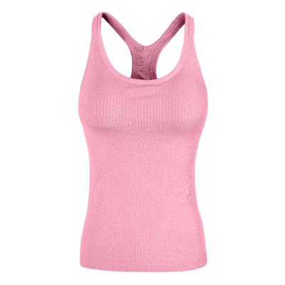 China Sports Fitness Sleeveless Snug Fit Vest Backless Tight Breathable Gym Shaping Beauty Slimming Back Running Vest for sale