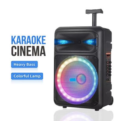 China 2023 Colorful LED Light 2023 Karaoke Sets Portable Lighting-Support-MIC-Battery Lighting-Support-MIC-Battery Powered Bluetooth Speaker Subwoofer Bluetooth Speaker for sale