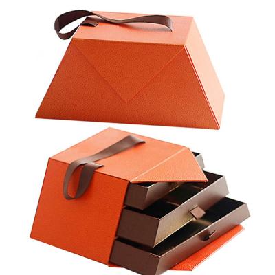 China Recycled 3 Layers Drawer Box Chocolate Packaging Materials Custom Chocolate Gift Boxes for sale