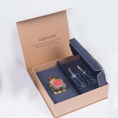 China Recycled Luxury Empty Oud Oil Attar Package Paper Gift Perfume Box Custom Logo Free Design Perfume Packaging Materials Box for sale