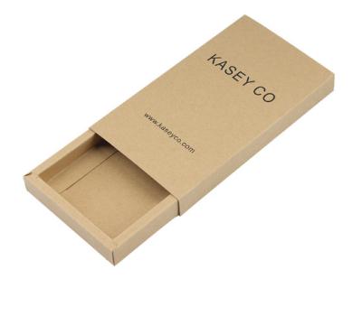 China Recycled Materials Custom Recycled Natural Soap Hair Jewelry Slide Drawer Small Brown Kraft Paper Flower Paper Gift Packaging Folding Cardboard Box for sale