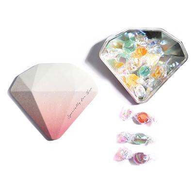 China Chinese Creative Red Pink Recycled Diamond Shape Box Sweet Indian Chocolate Mini Candy Wrapper Packaging Wedding Materials Guest Favor for sale