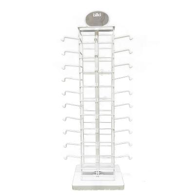 China Durable 4-Sided Rotating Sunglass Display Rack Eyewear Display Stand Glasses Rack For Countertop Hold 40 Pairs for sale