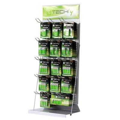 中国 Durable China Factory Custom Countertop 5-Tiers Metal Exhibitor Rack For Batteries Show Chargers Display Rack 販売のため