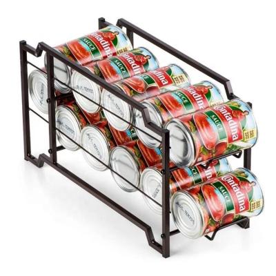 中国 Hardware Stackable Worktop Metal Box Organizer and Dispenser Rack for Sauce and Juice Cans 販売のため