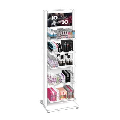 China Elegant Design Metallic Product Display Rack Cosmetic Display Stand zu verkaufen