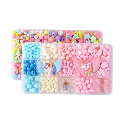 China DIY Bead Jewelry Making Kit For Kids Girl Bead Bracelet Ring Necklace Creative Beading Kit Art Craft RS-009 for sale