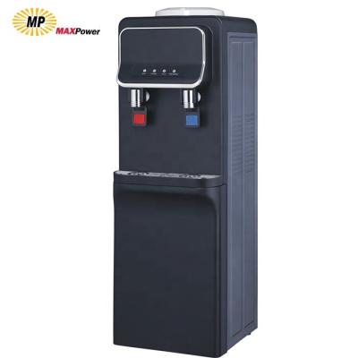 China Bottom Loading Plastic With Pump RO UF Hot Cold Hot Pipeline 3 Tap Water Dispenser for sale