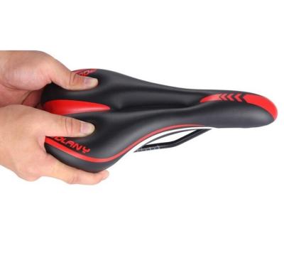 China Durable PU Bicycle Saddle Seat MTB Road Comfortable Cycle Saddle Soft Cycling Bike Seat for sale