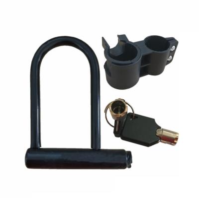 China Eco-friendly Road Bike Wheel Lock 2 Keys Bike Motorcycle Scooter Anti-theft U Lock Safety Lock Bicycle Cycling Accessories for sale