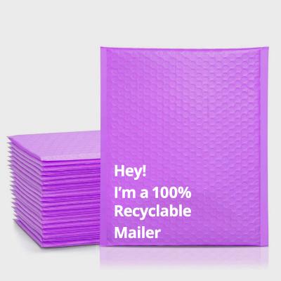 China Hot Sale Recyclable and Biodegradable Premium Co-extrusion Foam Custom Black Black Mail Box/Mail Plastic Mailing Bag/Bubble Mailer Padded Envelope Supplier for sale