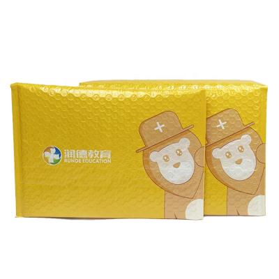 China OEM Recyclable and Biodegradable Factory Wholesale Custom Printing Yellow Color Bubble Mail Thickened Plastic Envelope/Poly Metal Bubble Mailbox for sale