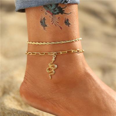 China New Fashion CLASSIC Multilayer Gold Plated Anklet Chain Pearl Shell Starfish Summer Vintage Anklet For Women for sale