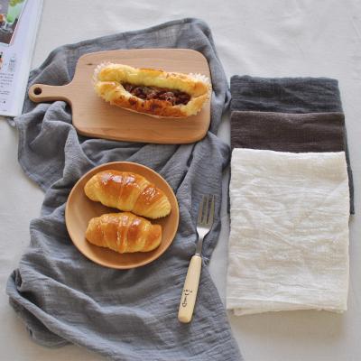 China Washable Cloth Napkin Europe Cotton Cloth Napkin Place Mat Natural White Table Napkin for sale