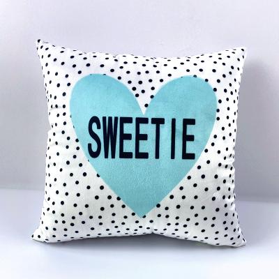 China Home Decorative Anti-Pull Sofa Cushion Print Cushion Case Love Cushion Cover for sale