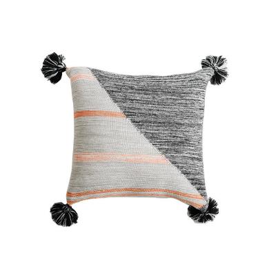 China 100% Sustainable Cotton Knitted Throw Cushion Cover Turkish Cotton Cushion Cover for sale