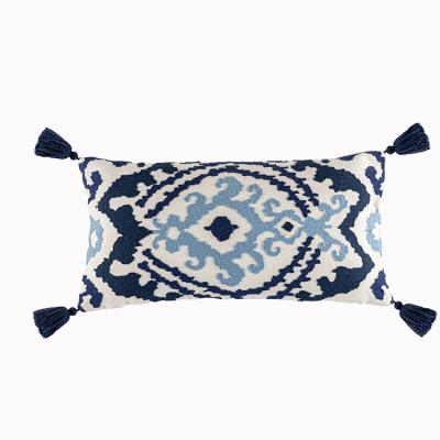 China Pillow Cover Anti-static Tufted Woven Decorative Tile Covers For Bed Cushion Cover Embroidered for sale