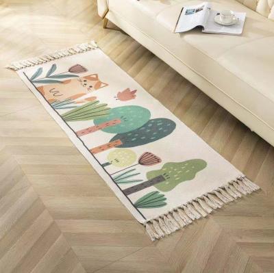 China Bohemia Style Fashion Design Washable Floor Rug And Cover Washable Floor Mat for sale