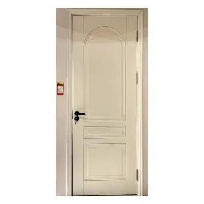 China Modern Sound Insulation Black Walnut Main Door Design Room Solid Wood Interior Door For Houses for sale