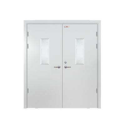 China High Quality Steel Rated Hotel School Door Fire Protection QUNSHENG Factory Fire Safety Main Door for sale