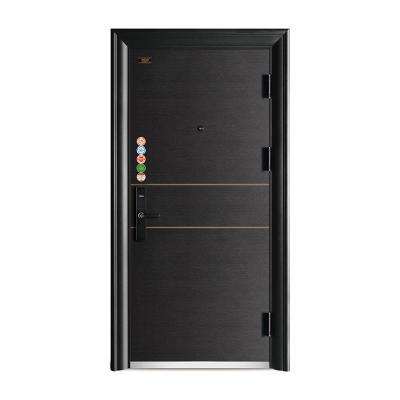 China Chinese supplier anti-theft hause main door stamped door skin design stainless steel single door for sale