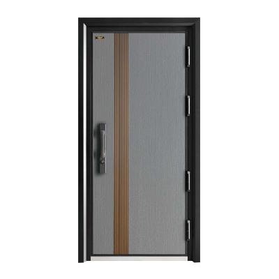 China Security Anti-theft Steel Door Entrance Germany Turkey Style Main Door With Luxury Door Handle for sale