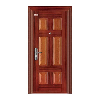 China High Quality Anti-theft Design Steel Safe Metal Door Iron Kenya Style Exterior French Door for sale