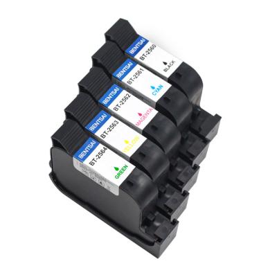 China Original Bentsai Solvent Fast Dry Magenta Ink Cartridge for Handheld Inkjet Printer BT-HH6015B2 Coding on Plastic Bag Glass Bottle Wood for sale