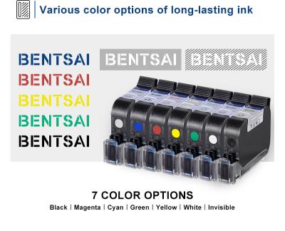 China Hotels Bentsai 25.4mm Nozzle Ink Cartridge For Handheld Inkjet Printer B35/B85 One Inch Size Ink Refillable for sale