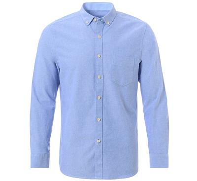 China OEM Breathable Casual Custom Design Long Sleeve Camisetas Plus Size 100 Cotton Mens Solid Dress Shirt for sale