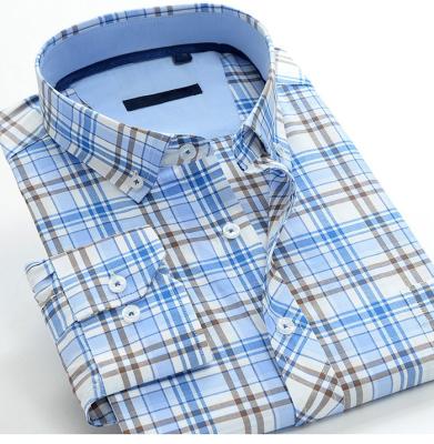 China Breathable Plaid Shirt Men Long Sleeve Shirt For Men Love Design Mens Shirt for sale