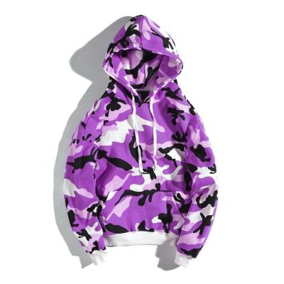 China Manufacturer Breathable Custom Camouflage Streetwear Hoodie Stylish Printed Thick 100% Cotton Full for sale