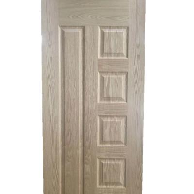 China Modern cheap price teak veneer faced hdf molded door skin for sale