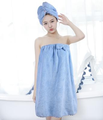 China QUICK-DRY New Cheap Price 70x140cm Pineapple Check Bath Skirt Luxury Bath Room Microfiber Bath Towel for sale