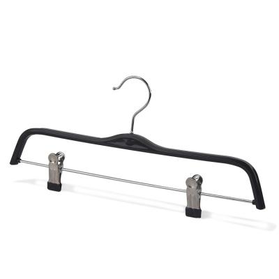 China Durable China Brand Mate Apparel Custom Form Material Wholesale Recycled Plastic Black Clothes Jacket Pants Rack With Lock Bar for sale