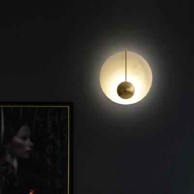 China Modern Decorate Bedroom Living Room Dining Room Modern Certified Copper Resin Wall Lamp for sale