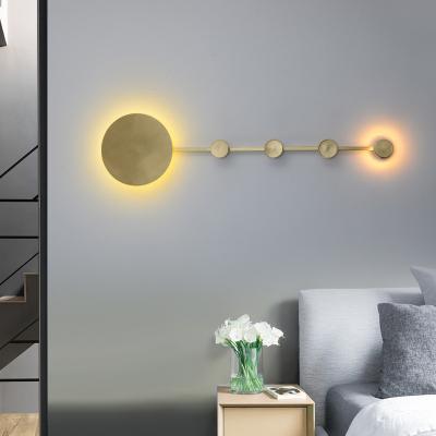 China Modern Decorate Bedroom Living Room Dining Room Modern Certified Copper Bracket Hanging Wall Lamp for sale