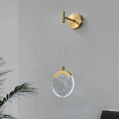 China Modern Certified Copper Type T Acrylic Wall Google s LED Bathroom Living Room Dining Room Link Span Lamp for sale