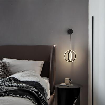 China Exquisite Smart LED Bedroom Support Google Voice Control For Bedroom Living Room Dining Room Full Copper Wall Lamp for sale