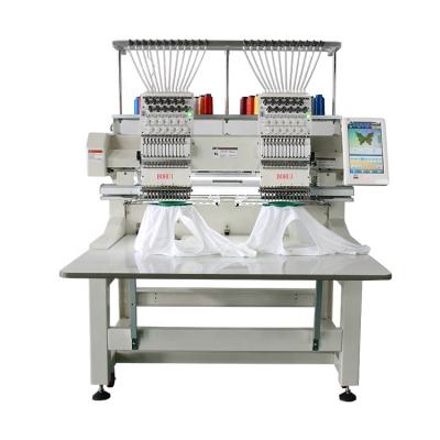 China Advertising Company CE Certified Computer Embroidery Machine 2 Head Automated Embroidery Sewing Machine For Sale for sale