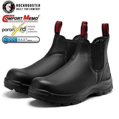 China Free Shipping Insulative Rockrooster Puncture-Resistant Men's 6 EN Composite Chelsea Boos Slip-On Safety Boots Toe Puncture-Resistant Rated Work Boots for sale