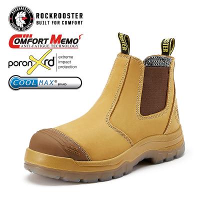 China Steel Toe RTS ROCKROOSTER Safety Shoes Steel Toe Cap Work Boots Men Safety Trainers Shoes Boots Work Steel High Quality Safety Shoes for sale