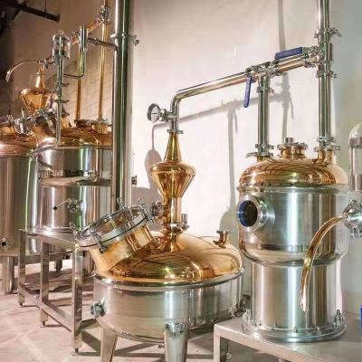 China Hotels 200L 300L 400L 500L Gin Vodka Whiskey Stills Distillery Equipment For Sale for sale