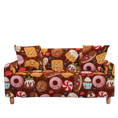 China 1-4 Setaer Amazon Trade Sofa Cover Cartoon Series 3D Elastic Digital Printing Sofa Cushion Sofa Cover Towel for sale